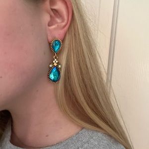 Blue Crystal Earrings